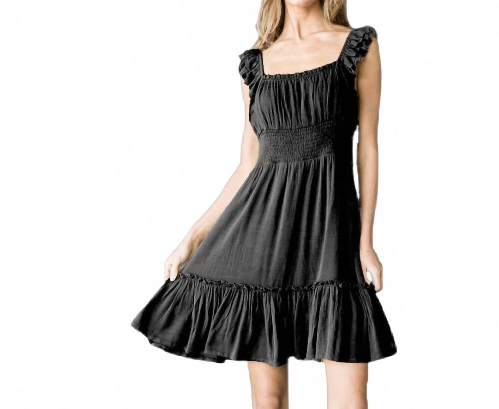 NEW JADE BY JANE clara mini dress in black